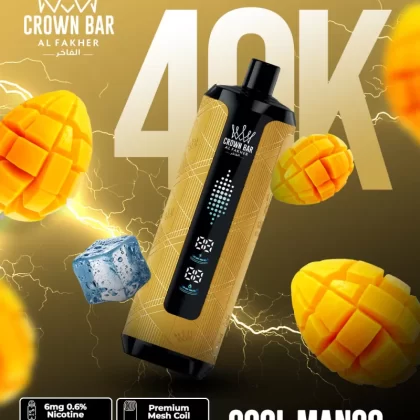 Al Fakher Crown Bar Mega Max 40K - Cool Mango