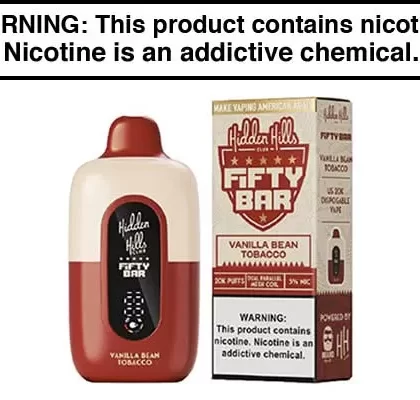 HIDDEN HILLS X FIFTY BAR 20K DISPOSABLE VAPE – 20,000 PUFFS
