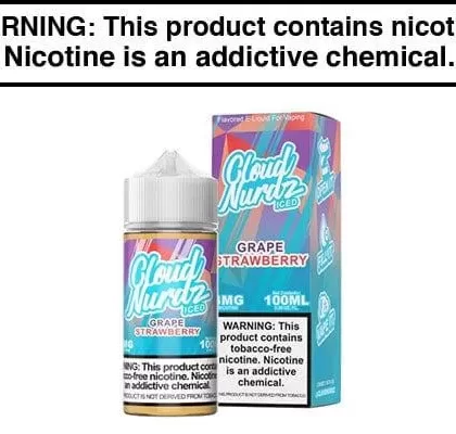 GRAPE STRAWBERRY ICED BY CLOUD NURDZ TFN 100ML