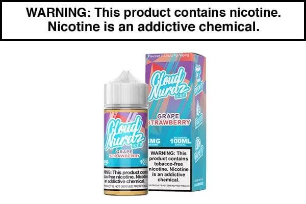 GRAPE STRAWBERRY ICED BY CLOUD NURDZ TFN 100ML