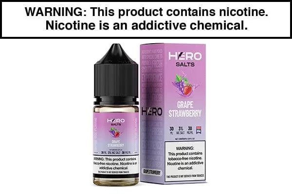 GRAPE STRAWBERRY BY HERO SALTS 30ML