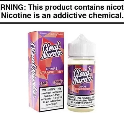 GRAPE STRAWBERRY BY CLOUD NURDZ TFN 100ML