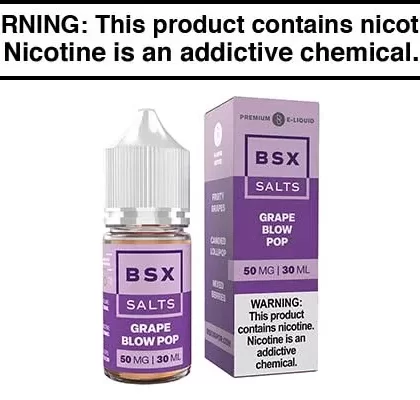 GRAPE BLOW POP BY GLAS BASIX NIC SALTS 30ML