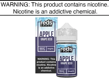 GRAPE APPLE ICED BY REDS E JUICE 60ML/100ML