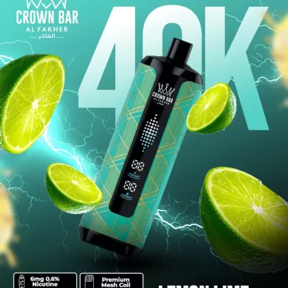 Al Fakher Crown Bar Mega Max 40K - Lemon Lime