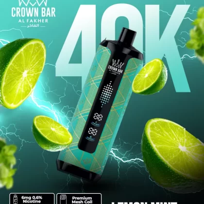 Al Fakher Crown Bar Mega Max 40K - Lemon Mint