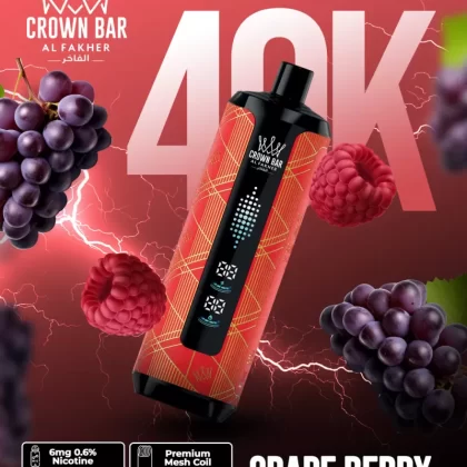 Al Fakher Crown Bar Mega Max 40K - Grape Berry