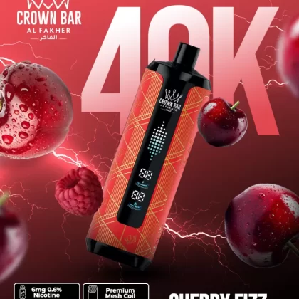 Al Fakher Crown Bar Mega Max 40K - Cherry Fizz