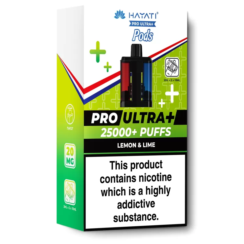 Lemon & Lime Pro Ultra+ Refill Pods by Hayati - 20 mg/ml