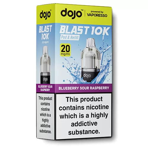 Blueberry Sour Raspberry Pod & Refill by Dojo Blast 10k - 10 mg/ml