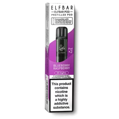 Blueberry Raspberry Elfbar 600 Prefilled Pods - 20 mg/ml