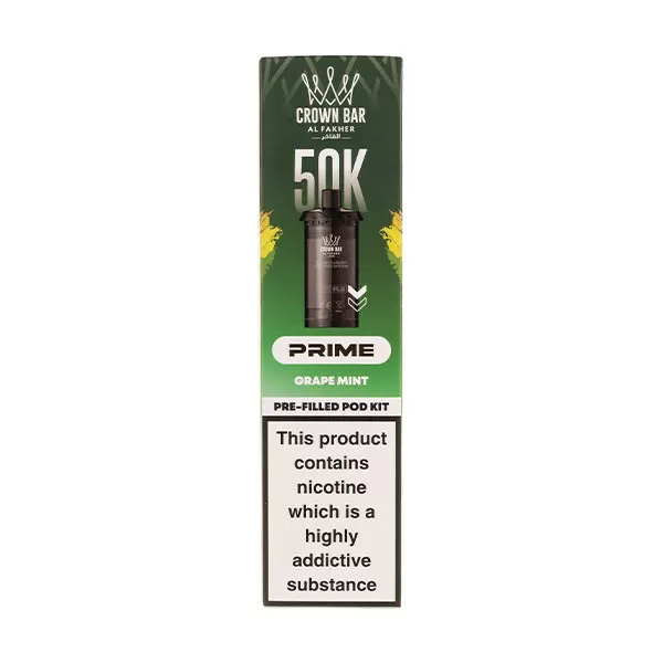 Grape Mint 50K Hypermax Prime Prefilled Pod + Refill by Al Fakher