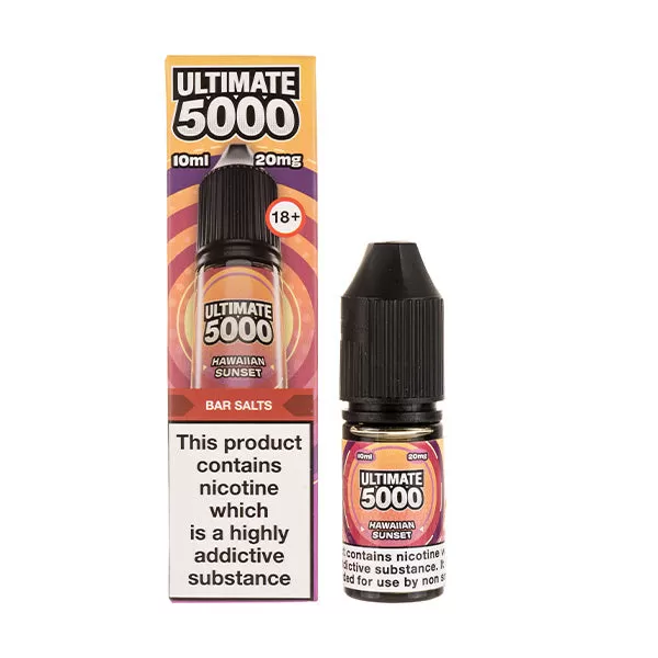 Hawaiian Sunset Nic Salt E-Liquid by Ultimate 5000 Bar Salt - 10mg