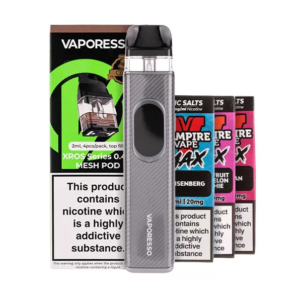 Vaporesso XROS 6 Pod Kit Bundle - Slate Black / 0.6ohm - Image 3