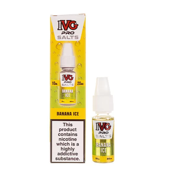 Banana Ice Nic Salt E-Liquid by IVG Pro Salts - 10mg