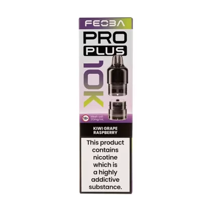 Kiwi Grape Raspberry Plus 10K Prefilled Pod + Refill by Feoba