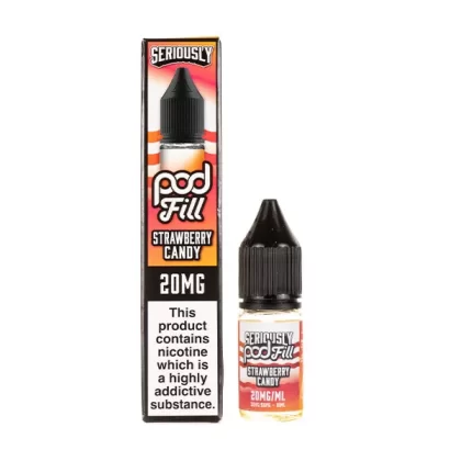 Strawberry Candy Nic Salt E-Liquid by Seriously Pod Fill - 5mg