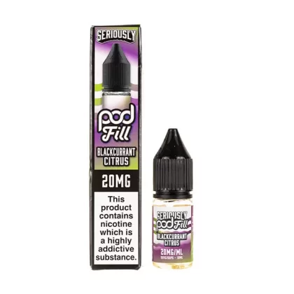 Blackcurrant Citrus Nic Salt E-Liquid by Seriously Pod Fill - 10mg