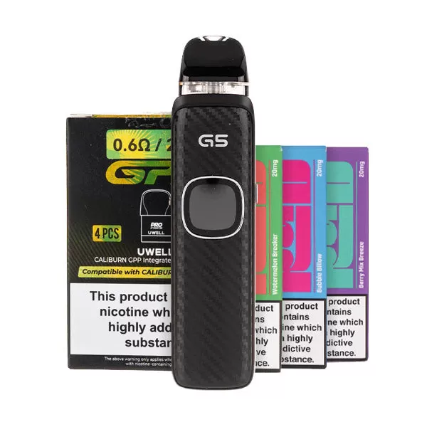 Uwell Caliburn G5 Pod Kit Bundle - Silver Marble / 0.4ohm - Image 2