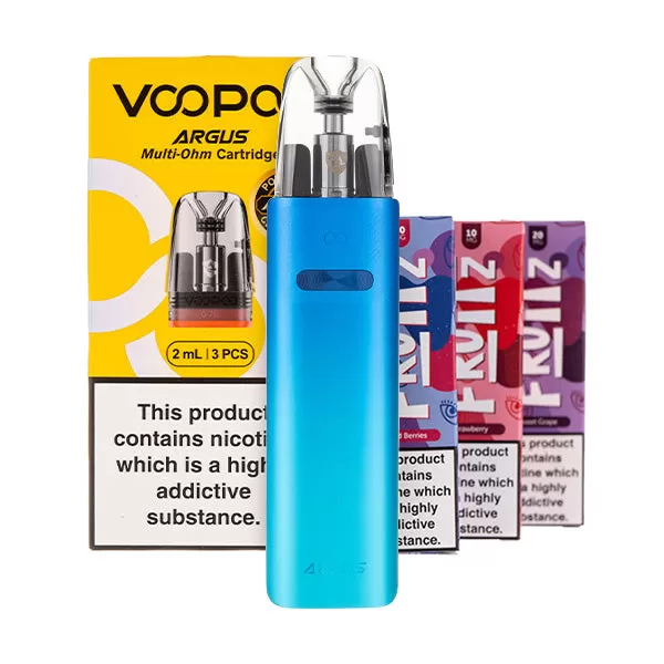 VooPoo Argus G4 Mini Pod Kit Bundle - Blue - Image 3