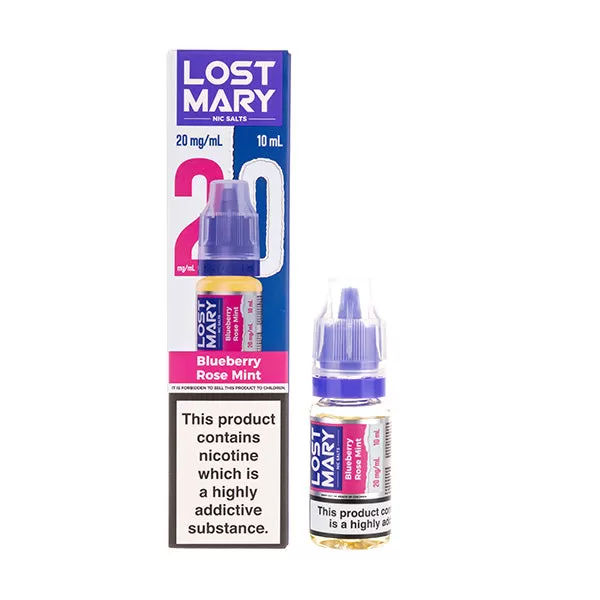 Blueberry Rose Mint Nic Salt E-Liquid by Lost Mary - 10mg