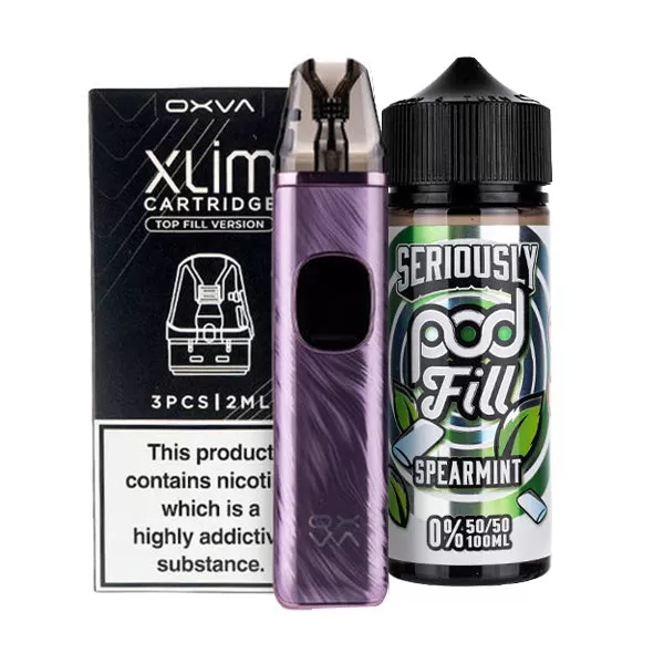 OXVA Xlim Pro 2 Nicotine Free Bundle - Dream Purple / 1.2ohm - Image 2