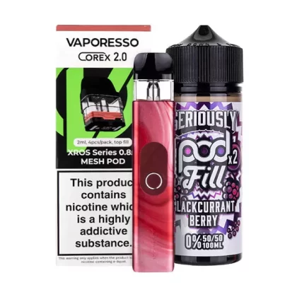 Vaporesso XROS 4 Nicotine Free Bundle - Silver / 1.0ohm (Mesh)