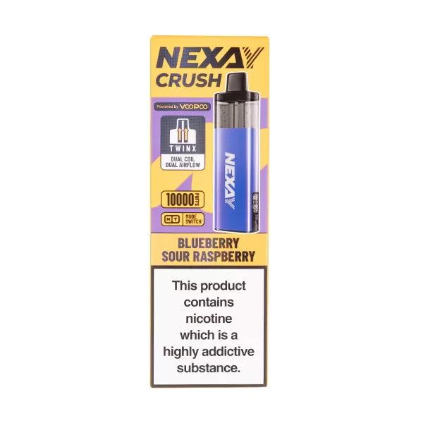 Nexay Crush 10K Prefilled Pod Kit - Blue Razz GB - Image 3