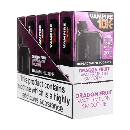 Vampire Vape 10K Prefilled Pod + Refill [Box of 5] - Mint Mojito