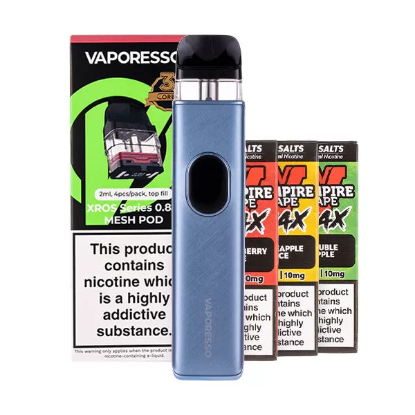 Vaporesso XROS 5 Pod Kit Bundle - Grey Leather / 0.8ohm