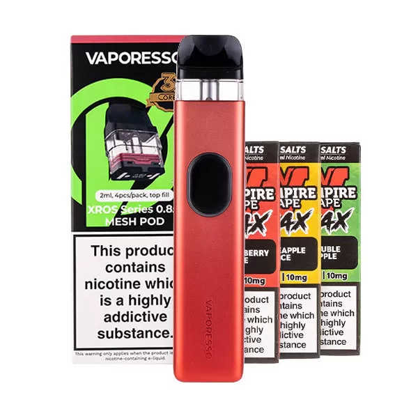 Vaporesso XROS 5 Pod Kit Bundle - Grey Leather / 0.8ohm - Image 3