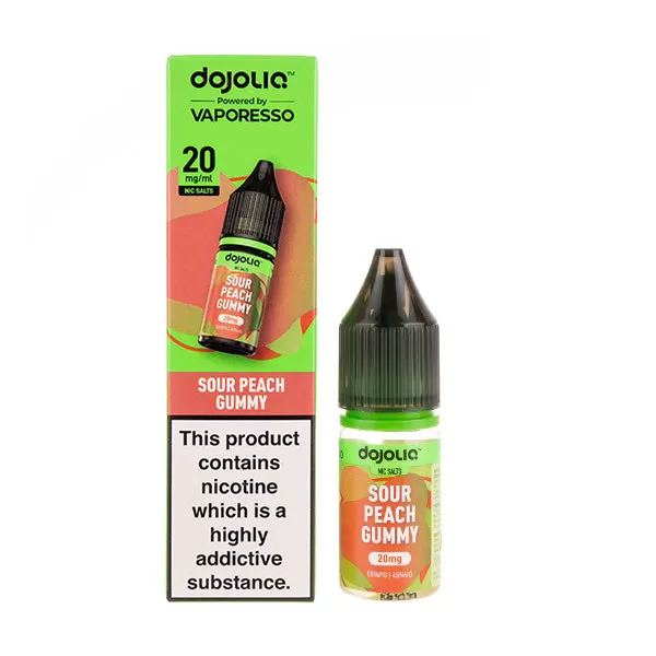 Sour Peach Gummy Dojoliq Nic Salt E-Liquid by Vaporesso - 10mg