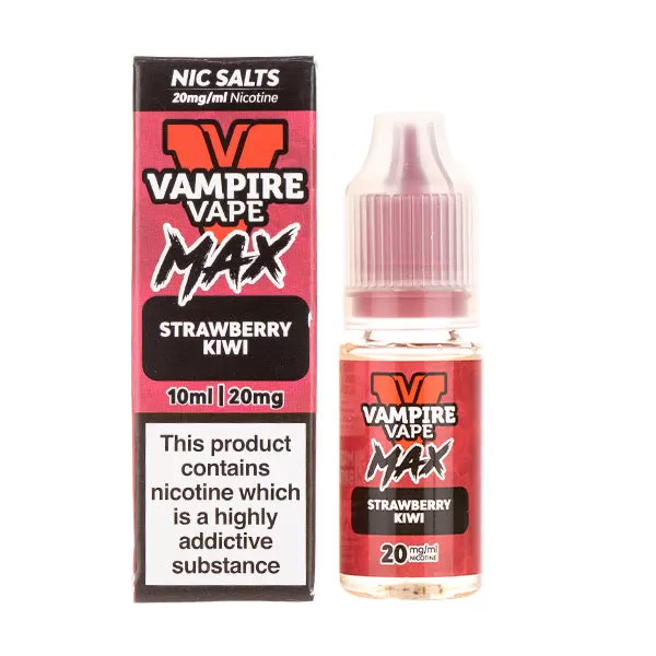 Strawberry Kiwi Nic Salt E-Liquid by Vampire Vape Max - 5mg - Image 2