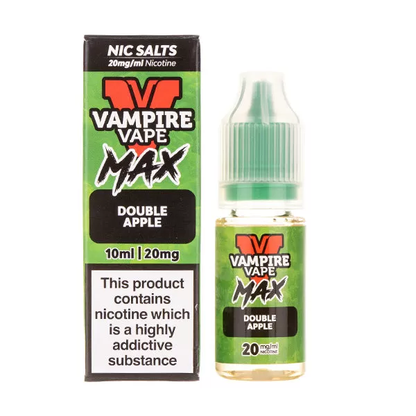 Double Apple Nic Salt E-Liquid by Vampire Vape Max - 10mg - Image 2