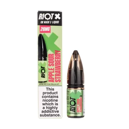 Apple Sour Strawberry Nic Salt E-Liquid by Riot X - 10mg
