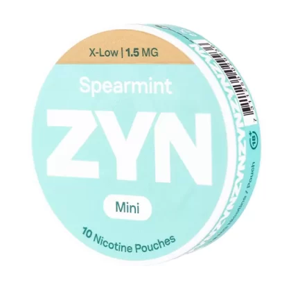 Spearmint Mini X-Low Nicotine Pouches by Zyn (10 Pouch Can)