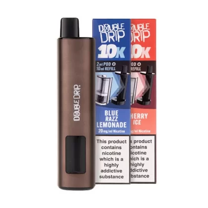 Double Drip 10K Prefilled Pod Kit Bundle - Banana Ice