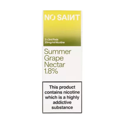 Summer Grape Nectar Prefilled Pods by No Saint