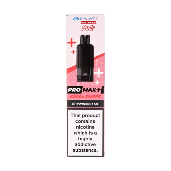 Strawberry GB Pro Max Plus Prefilled Pod + Refill by Hayati
