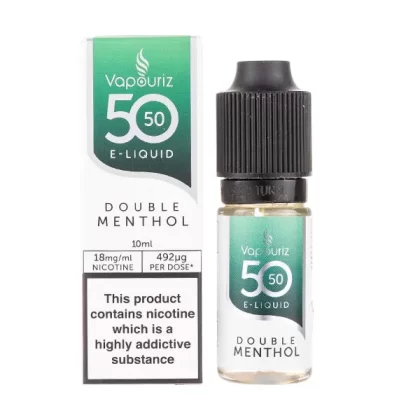Double Menthol 50/50 E-Liquid by Vapouriz - 12mg