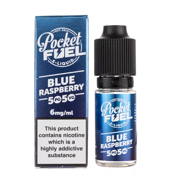 Blue Raspberry 50-50 E-Liquid by Pocket Fuel - 3mg
