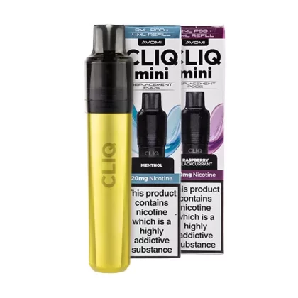 Avomi Cliq Mini Pod Kit Bundle - Red Raspberry