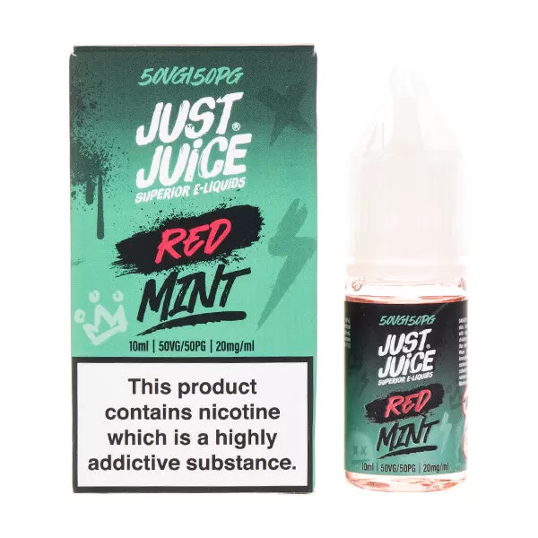 Red Mint Nic Salt E-Liquid by Just Juice - 10mg