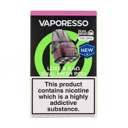 Vaporesso Luxe X Dual Mesh Replacement Pods - 0.4ohms