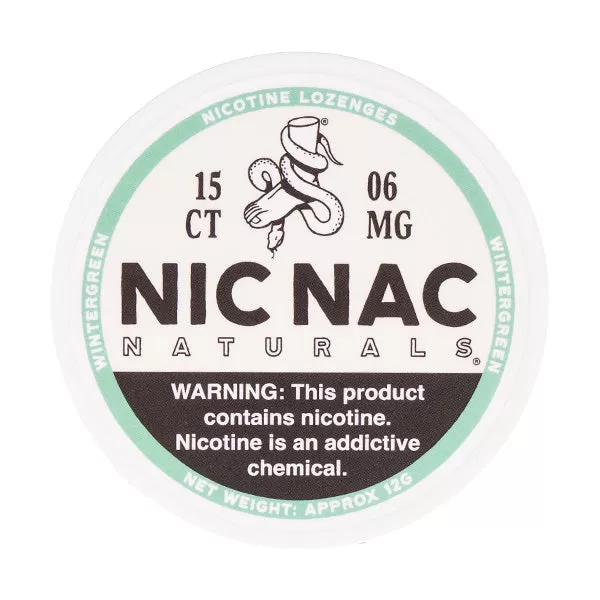 Wintergreen Nicotine Lozenges by Nic Nac Naturals - 3mg - Image 2