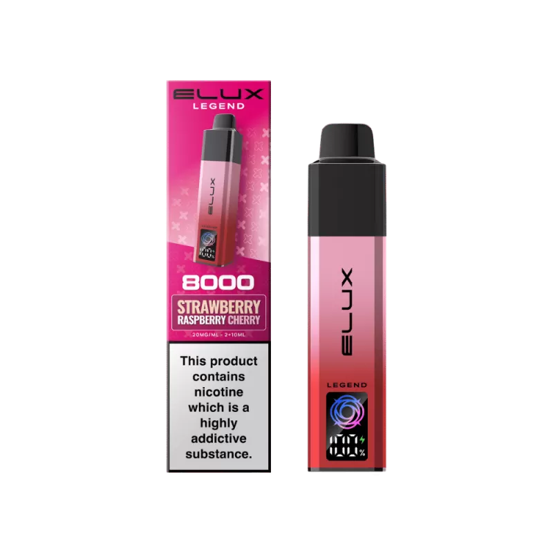 Elux Legend 8000 Prefilled Pod Kit Strawberry Raspberry Cherry - 20mg
