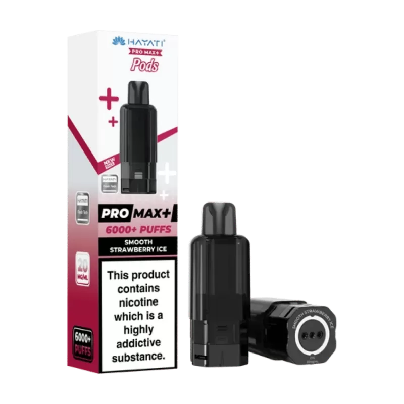 Hayati Pro Max Plus 6000 Prefilled Pod Smooth Strawberry Ice - 20mg