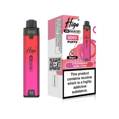 Higo BB Pulse 6000 Prefilled Pod Kit Strawberry Huba Huba - 20mg