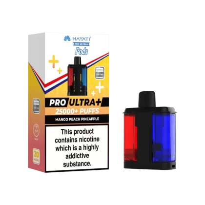 Hayati Pro Ultra Plus 25K Prefilled Pods Mango Peach Pineapple - 20mg