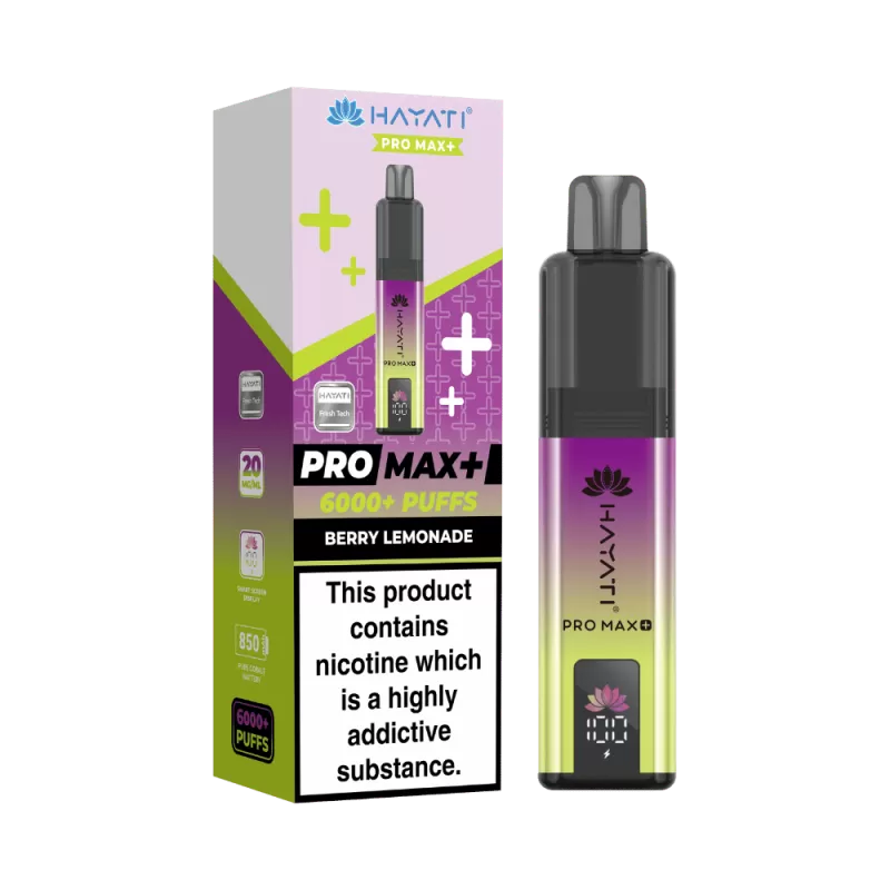 Hayati Pro Max Plus 6000 Puffs Berry Lemonade - 20mg